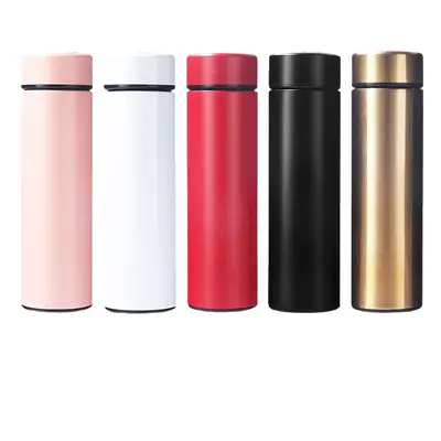 Insulated water bottle for women, elegant wholesale smart temperature indicator 316 stainless steel thermos cup, 304 special compact pocket cup. - 6