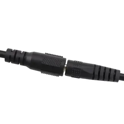 Verdicktes DC-5,5x2,1-Verlängerungskabel, Stecker-Buchse, 0,5 mm²