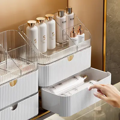 Banyo ayna dolabı saklama kutusu - 3