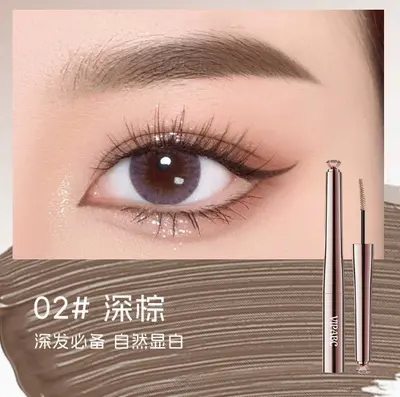 Waterproof Long-Lasting Eyebrow Gel, Natural Look, Light Brown - 8