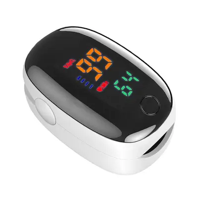 Portable Fingertip Pulse Oximeter with Heart Rate Monitor for Home Use