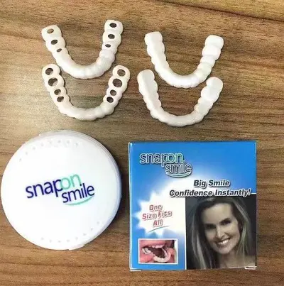 Snap On Smile Silikon Üst ve Alt Diş Kaplaması, Kutulu - 4