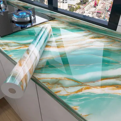 Thickened Waterproof Oil-Proof Kitchen Wallpaper Sticker, High-Temperature Resistant - 7