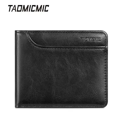 Kurze Herrenbrieftasche aus PU-Leder mit Kartenfach und Münzfach - 7