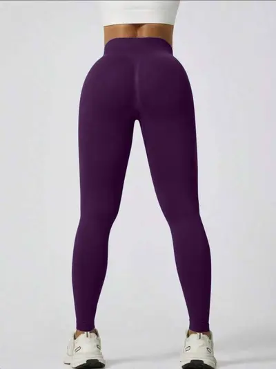 Peach yoga leggings, high waist, hip lift, pilates, running - 10