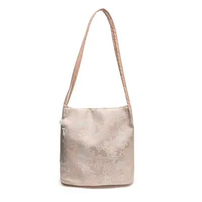 Damen-Achseltasche mit Stickerei, Eimer-Crossbody-Tasche - 6