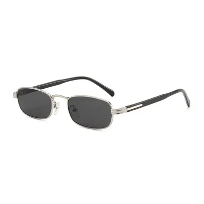 Small Square Metal Frame Women's Sunglasses, UV Protection - 12