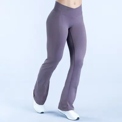 Women's Yoga Pants Micro Flare, High Waist, for Running and Fitness - 11