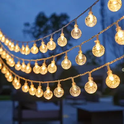 LED küçük renkli ışıklar yanıp sönen dize ışıklar yıldızlı gökyüzü güneş açık kamp tarzı gece pazarı durak atmosfer ışığı neon ışık şeridi - 7