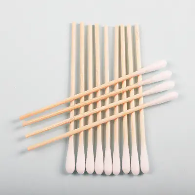 Medizinische sterile Wattestäbchen, 12 cm, 50 Stück, Einweg