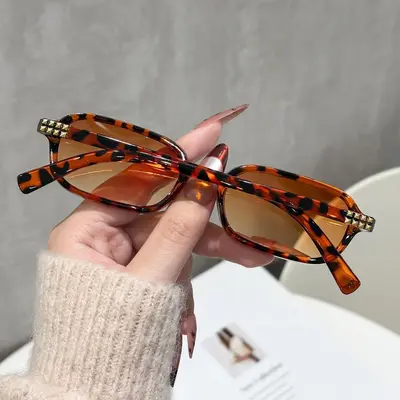 6-Piece Small Frame Sunglasses Set for Men and Women - 5