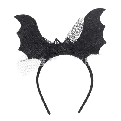 Halloween Sequin Realistic Bat Headband for Women Party Hair Accessory
