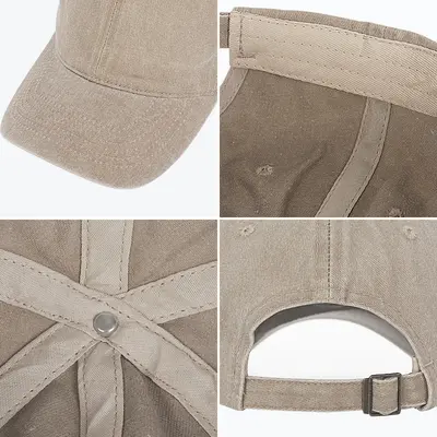 Baseballkappe mit Vintage-Effekt und Waschung, einfarbige Blanko-Kappe, europäischer und amerikanischer Retro-Stil, Grenzüberschreitende Export-Kappe für Damen.