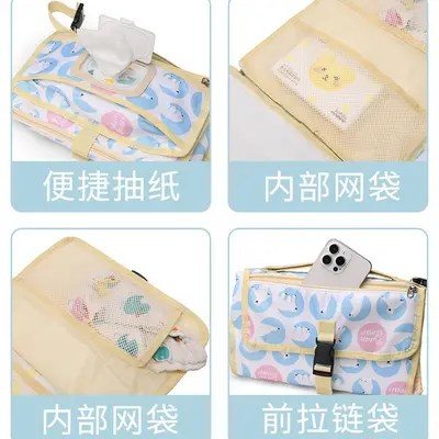 Waterproof Portable Baby Diaper Changing Pad for Mommy Bags