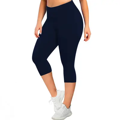 Plus Size Yoga Pants 1XL-5XL, High Waist, Butt-Lifting, 7/8 Length - 9