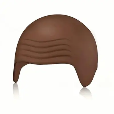 Halloween Latex Bald Head Cover with Short Ears, No Shaving Required - 11