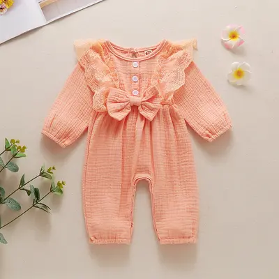 Newborn Cotton Long Sleeve Jumpsuit, GL2065, Spring Autumn