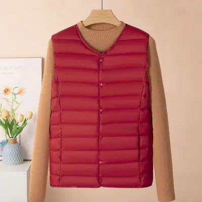 Large Size Cotton Round Neck Vest, Autumn Winter 2026 - 7