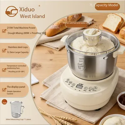 A029 Automatic Dough Mixer High-Power Kneading Machine All-in-One Fermentation Mixer Multi-Purpose Flour Mixer Wide Voltage - 7