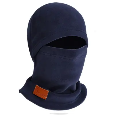 Men Women Winter Fleece Hat Windproof Face Mask Neck Gaiter - 10