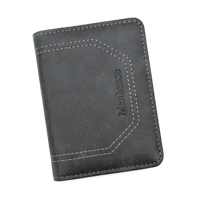 Minimalist Vertical Men's Leather Wallet, Ultra-Thin, Multi-Card Slots