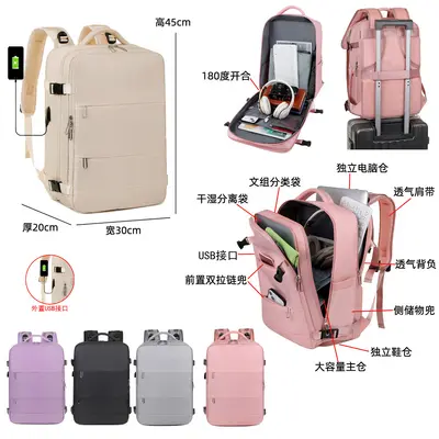 Waterproof Multifunctional Business Backpack with Laptop Compartment - 3