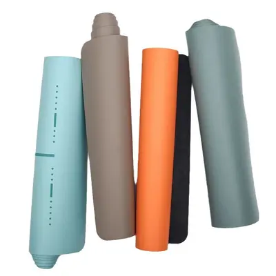 Natural Rubber Yoga Mat, Non-Slip with Alignment Lines and PU Coating - 6
