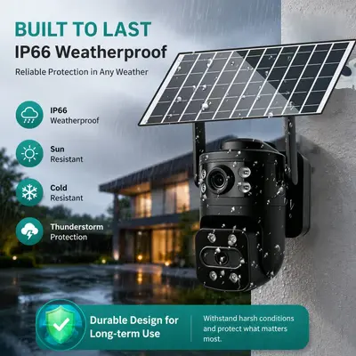 4G solar 360° outdoor waterproof pan-tilt camera