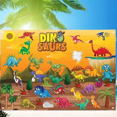 Felt Busy Board, Children's Educational Learning Board for Motor Skills - 11