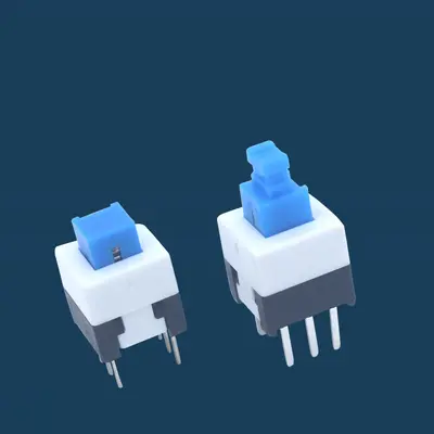 Self-Locking Key Switch 5.8 x 5.8 and 7 x 7 mm, Single and Double Row