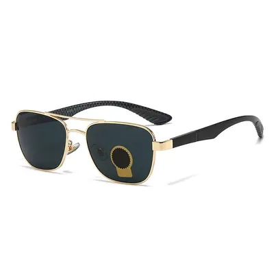 Classic Round Double Bridge Glass Lens Sunglasses, Model 82005 - 12