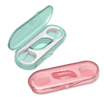 Ultra-Thin Disposable Dental Floss with Automatic Dispenser - 10