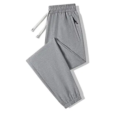 Men's Plus Size Straight-Leg Trousers, Loose Fit, Spring Autumn - 12