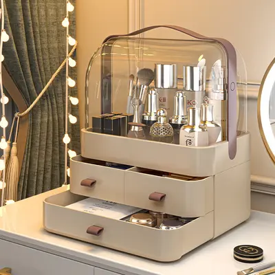 Desktop makeup drawer organizer, dust-proof, multi-purpose