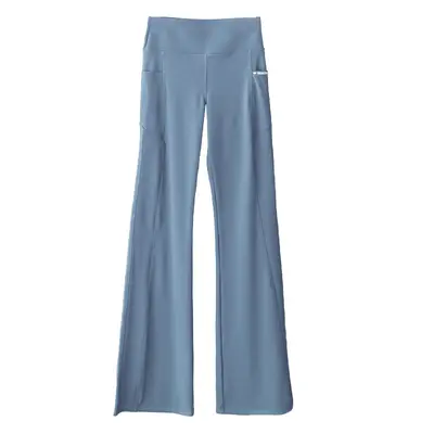High-Stretch Yoga Pants with Double Pockets and Micro Flare, Plus Size - 6