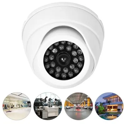 Dummy surveillance camera, indoor, no-drill installation, LED light - 5