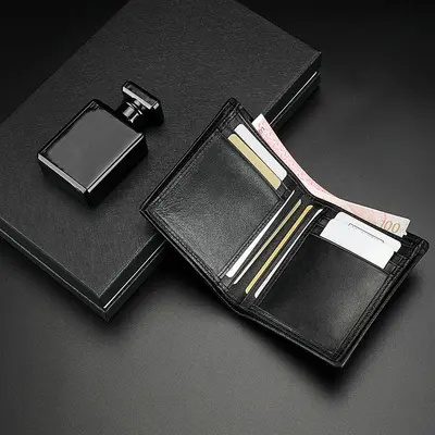 Men's Crocodile Leather Wallet, Genuine Leather, Short Vertical - 2