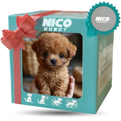 My Realistic Robot Puppy Plush Toy, Short Plush Robot Puppy - 9
