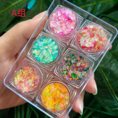 Glue-Free Glossy Gel Sequins and Glitter Powder for Stage Makeup - 7
