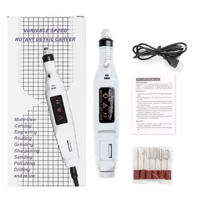 Tragbarer Mini-Elektro-Nagelschleifer Stift-Schleifer Nagelpflege Polier-Schleifwerkzeug für AliExpress - 10