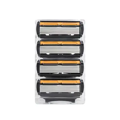 6-Layer Manual Razor Blades, Wet Shaving Body Razor - 8
