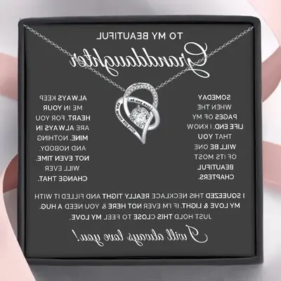 Edelstahlkette mit herzförmigem Anhänger, durchbrochenes Design, Geschenk