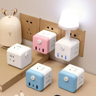 Rubik cube night light, USB charging, bedside lamp