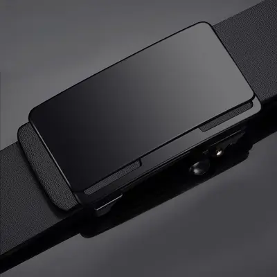 2025 New Genuine Leather Business Automatic Buckle Belt Trend for Young Men - 4