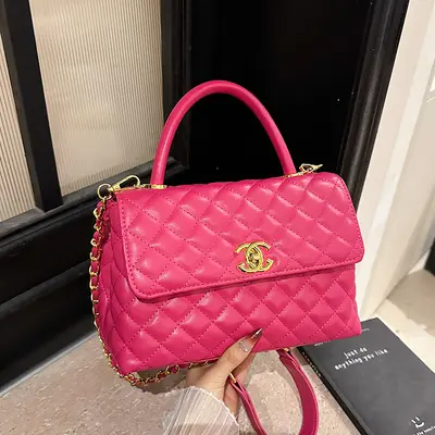 Women's Diamond-Quilted Chain Shoulder Crossbody Bag - 9