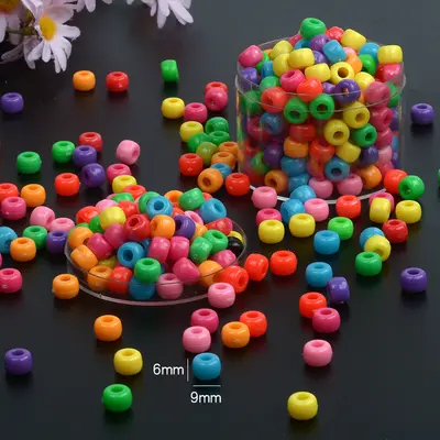 Large Hole Cylinder Barrel Beads, Mixed DIY Beads by Kilogram - 2