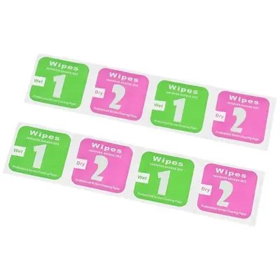 Bildschirmreinigungs-Alkoholpad-Set, trocken und nass, 1+2