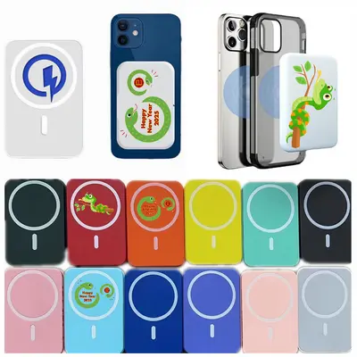 Magnetische kabellose Powerbank mit großer Kapazität - Mobile Stromversorgung 5000mAh, kompakt, Schnellladung, Powerbank mit Logo-Druck - 1