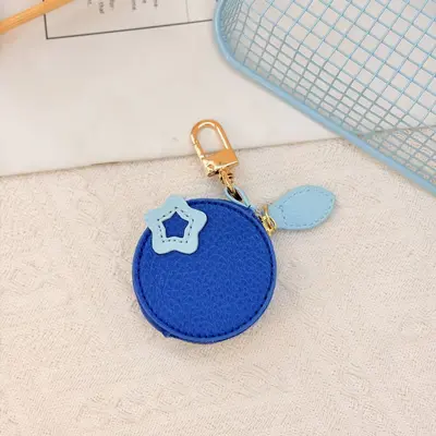 Cute Cartoon Mini Fruit Series Leather Coin Purse Hanging Accessory - 10