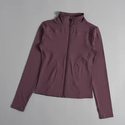 Damen-Fitnessjacke, schlank geschnitten, schnelltrocknend, mit Sonnenschutz, langärmlig - 11